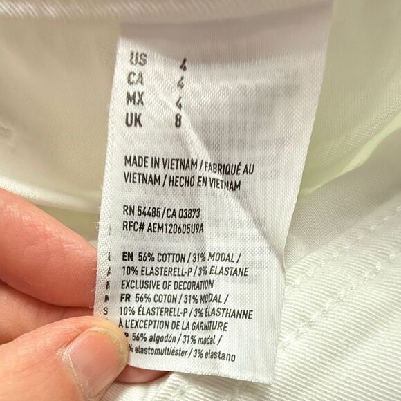 NWOT American Eagle White Chino Shorts - Picture 6 of 7